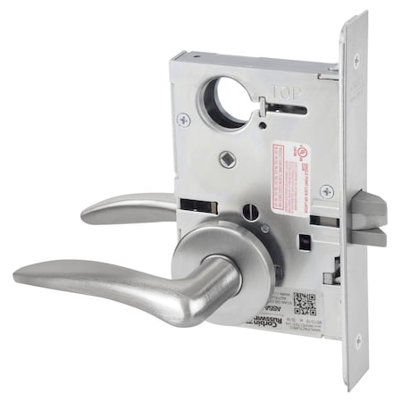 Corbin Russwin Passage or Closet Mortise Lock, DS Lever, A Rose, Satin Stainless Steel ML2010 DSA 630 LH